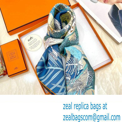 Hermes scarf 90x90cm in silk twill Top Quality 115 2024