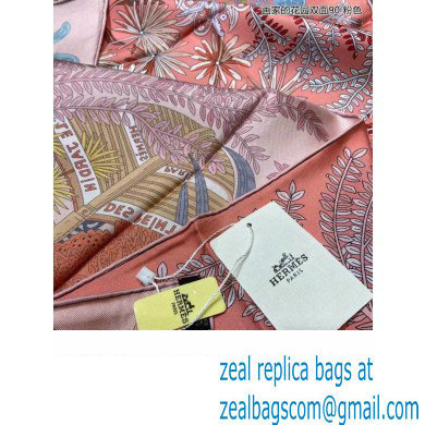 Hermes scarf 90x90cm in silk twill Top Quality 117 2024