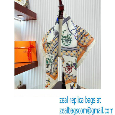 Hermes scarf 90x90cm in silk twill Top Quality 123 2024