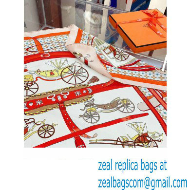 Hermes scarf 90x90cm in silk twill Top Quality 124 2024