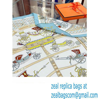 Hermes scarf 90x90cm in silk twill Top Quality 125 2024