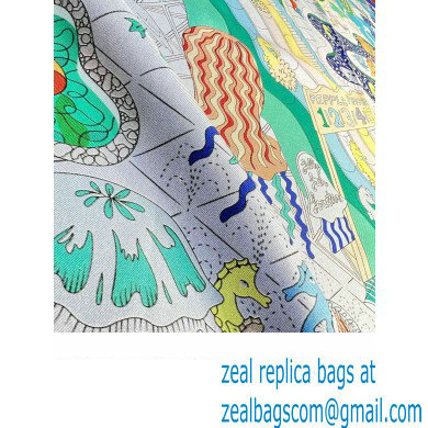 Hermes scarf 90x90cm in silk twill Top Quality 128 2024