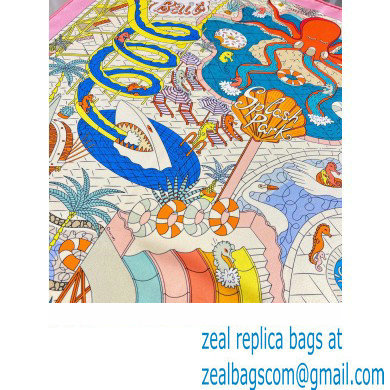 Hermes scarf 90x90cm in silk twill Top Quality 129 2024