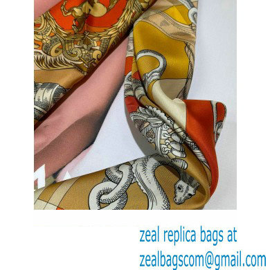 Hermes scarf 90x90cm in silk twill Top Quality 132 2024