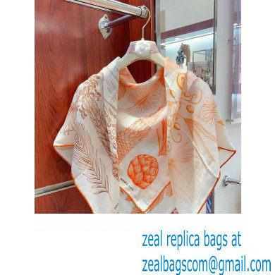 Hermes scarf 90x90cm in silk twill Top Quality 135 2024