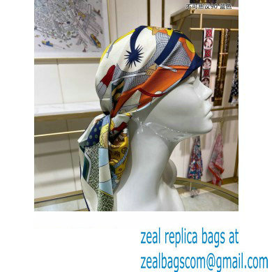 Hermes scarf 90x90cm in silk twill Top Quality 143 2024