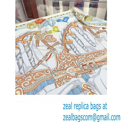 Hermes scarf 90x90cm in silk twill Top Quality 144 2024