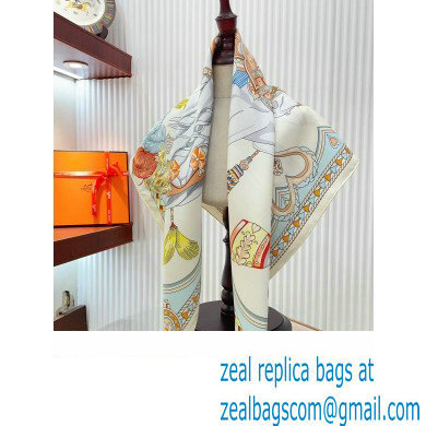 Hermes scarf 90x90cm in silk twill Top Quality 144 2024