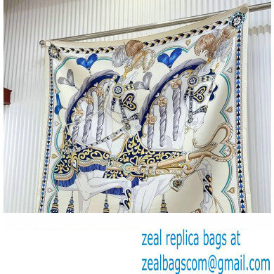 Hermes scarf 90x90cm in silk twill Top Quality 147 2024