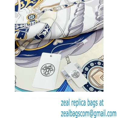 Hermes scarf 90x90cm in silk twill Top Quality 147 2024