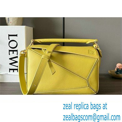 LOEWE Small Puzzle bag in classic calfskin Bright Ochre 2024