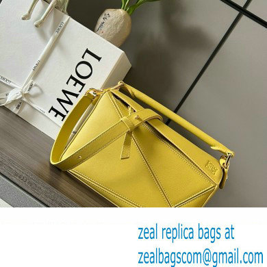 LOEWE Small Puzzle bag in classic calfskin Bright Ochre 2024