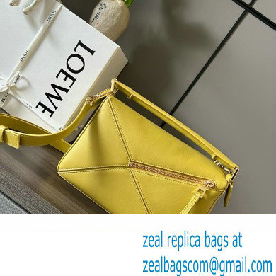 LOEWE Small Puzzle bag in classic calfskin Bright Ochre 2024