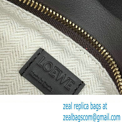 LOEWE Small Puzzle bag in classic calfskin Chocolate/Burgundy 2024