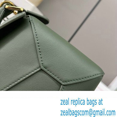 LOEWE Small Puzzle bag in classic calfskin bottle green 2024