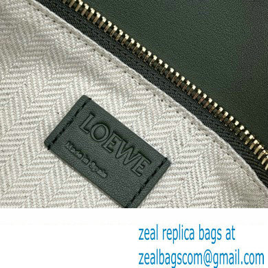 LOEWE Small Puzzle bag in classic calfskin bottle green 2024