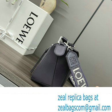 LOEWE Small Puzzle bag in satin calfskin dark purple 2024