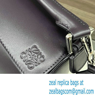 LOEWE Small Puzzle bag in satin calfskin dark purple 2024