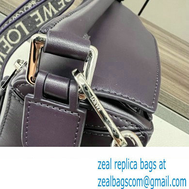 LOEWE Small Puzzle bag in satin calfskin dark purple 2024