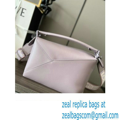 LOEWE Small Puzzle bag in satin calfskin lavender 2024