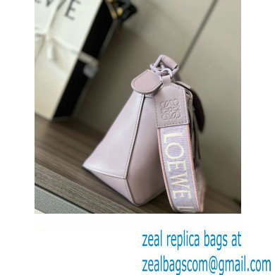 LOEWE Small Puzzle bag in satin calfskin lavender 2024