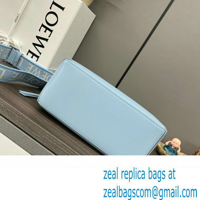 LOEWE Small Puzzle bag in satin calfskin sky blue 2024