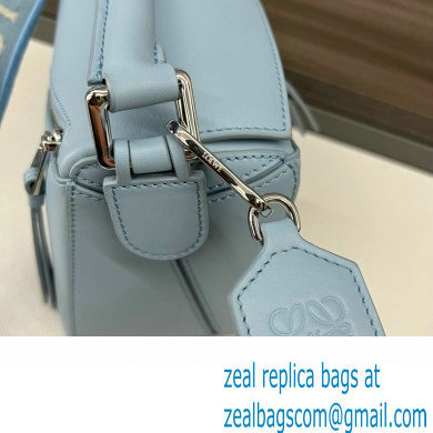 LOEWE Small Puzzle bag in satin calfskin sky blue 2024