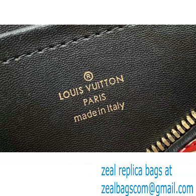 LOUIS VUITTON MALLETAGE LEATHER Speedy Bandouliere 20 M24261 Beige/Red 2024