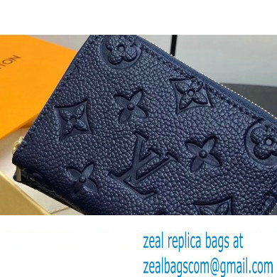 LOUIS VUITTON Zippy Coin Purse M83606 navy blue 2024