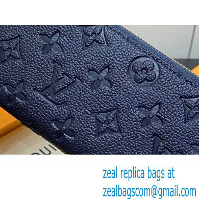 LOUIS VUITTON clemence Wallet M83594 navy blue 2024