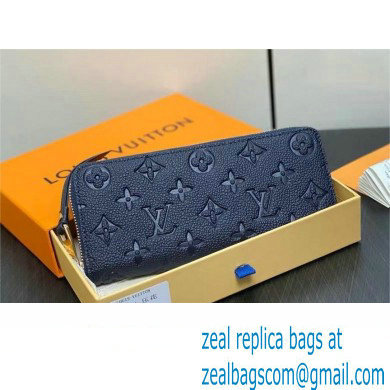 LOUIS VUITTON clemence Wallet M83594 navy blue 2024