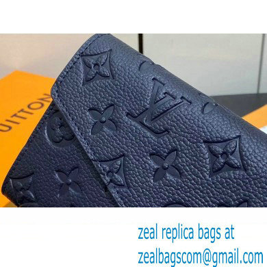 LOUIS VUITTON sarah Wallet M81049 navy blue 2024