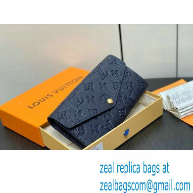 LOUIS VUITTON sarah Wallet M81049 navy blue 2024