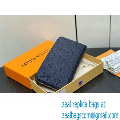 LOUIS VUITTON zippy Wallet M61864 navy blue 2024