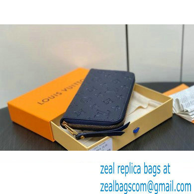 LOUIS VUITTON zippy Wallet M61864 navy blue 2024