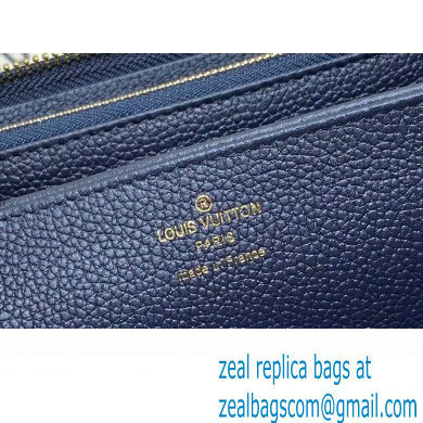 LOUIS VUITTON zippy Wallet M61864 navy blue 2024