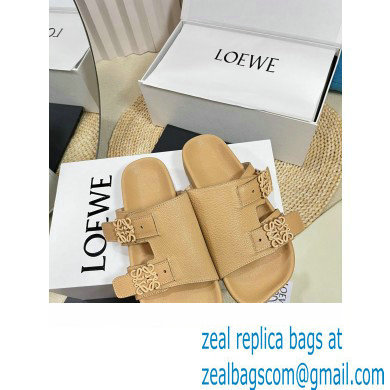 Loewe Ease Women/Men slides in goatskin Apricot 2024