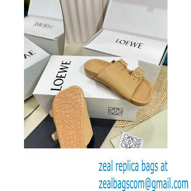 Loewe Ease Women/Men slides in goatskin Apricot 2024