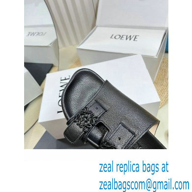 Loewe Ease Women/Men slides in goatskin Black 2024