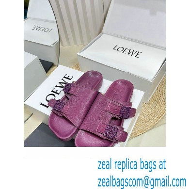 Loewe Ease Women/Men slides in goatskin Purple 2024