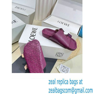 Loewe Ease Women/Men slides in goatskin Purple 2024