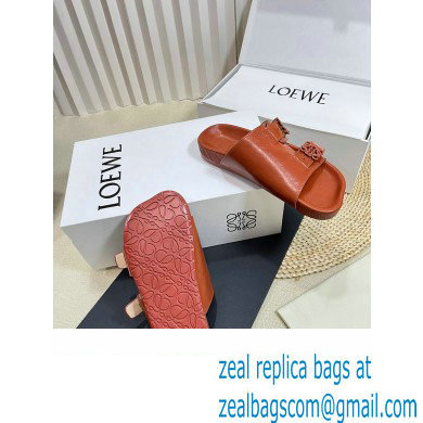 Loewe Ease Women/Men slides in goatskin Tan 2024