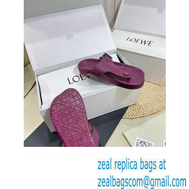 Loewe Ease toe post Women/Men sandals in goatskin Purple 2024