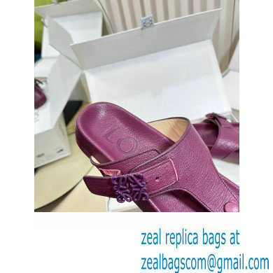 Loewe Ease toe post Women/Men sandals in goatskin Purple 2024