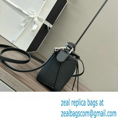 Loewe Mini Puzzle bag in classic calfskin black 2024