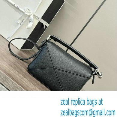 Loewe Mini Puzzle bag in classic calfskin black 2024