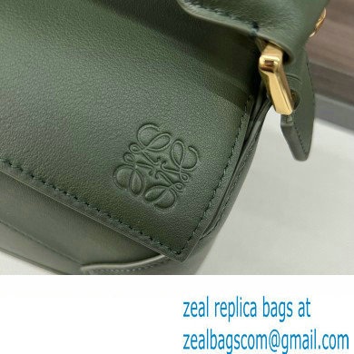 Loewe Mini Puzzle bag in classic calfskin bottle green 2024