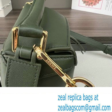 Loewe Mini Puzzle bag in classic calfskin bottle green 2024