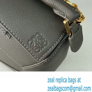 Loewe Mini Puzzle bag in soft grained calfskin dark grey 2024