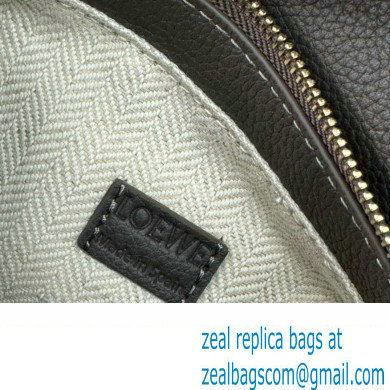 Loewe Mini Puzzle bag in soft grained calfskin dark grey 2024